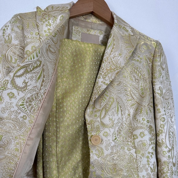 Magaschoni silk paisley blazer, size 2 - Picture 11 of 13